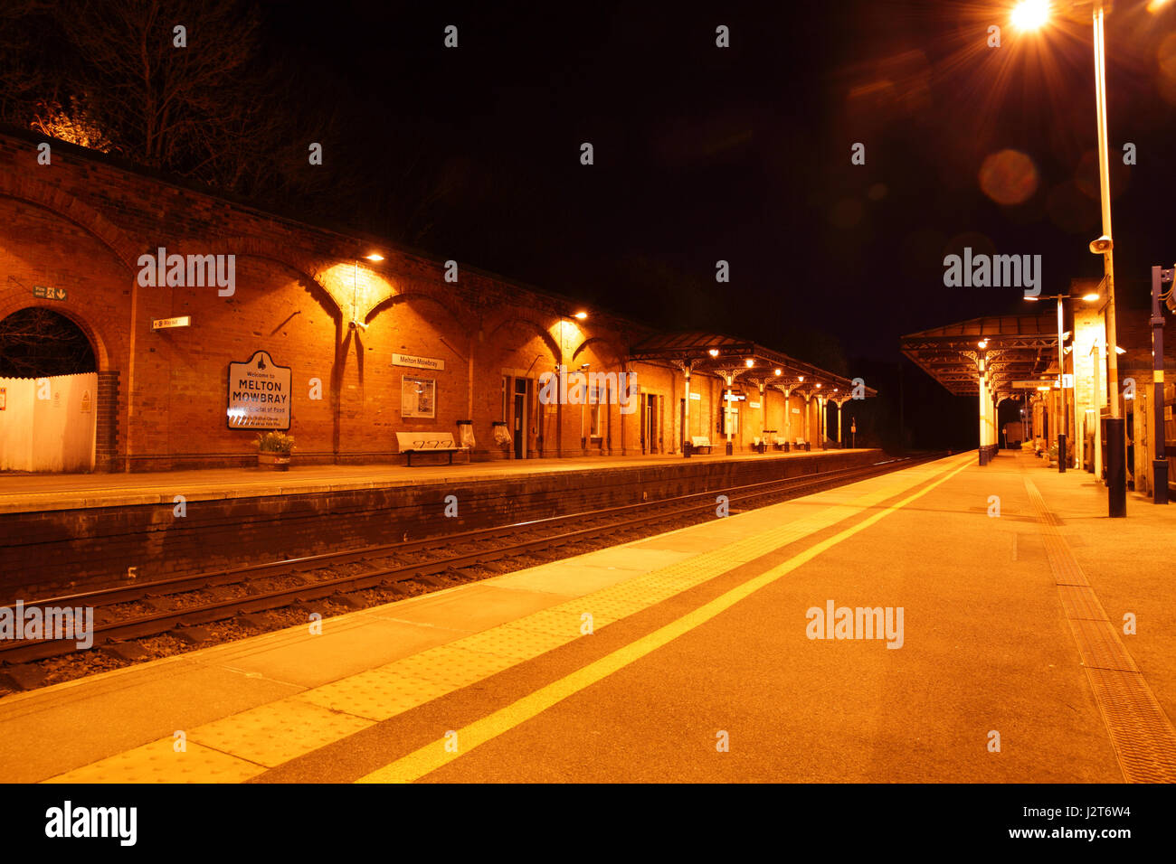Melton Mowbray train station Stock Photo Alamy