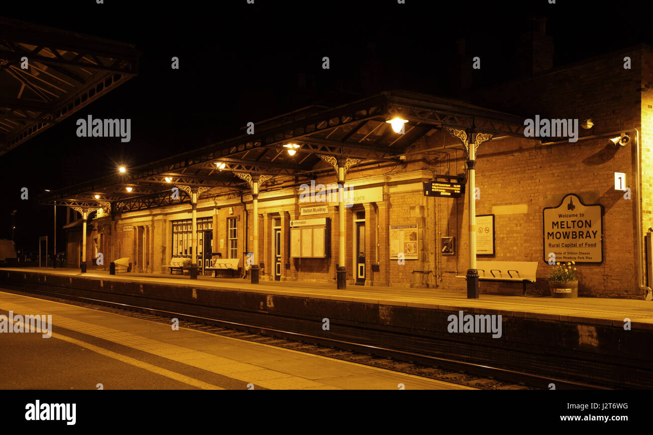 Melton Mowbray train station Stock Photo Alamy