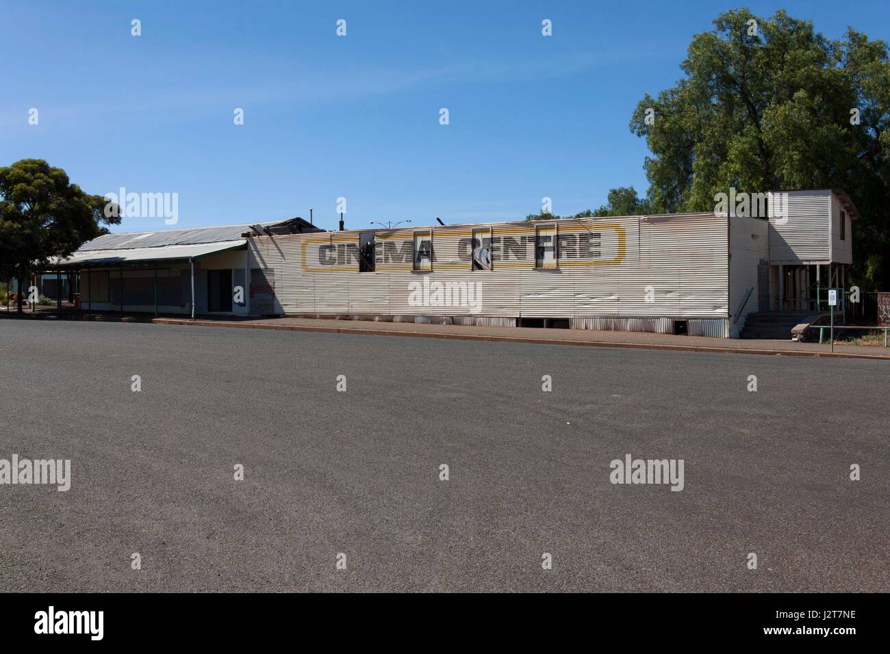 Old abandoned picture theatre, Norseman  Western Australia Stock Photo
