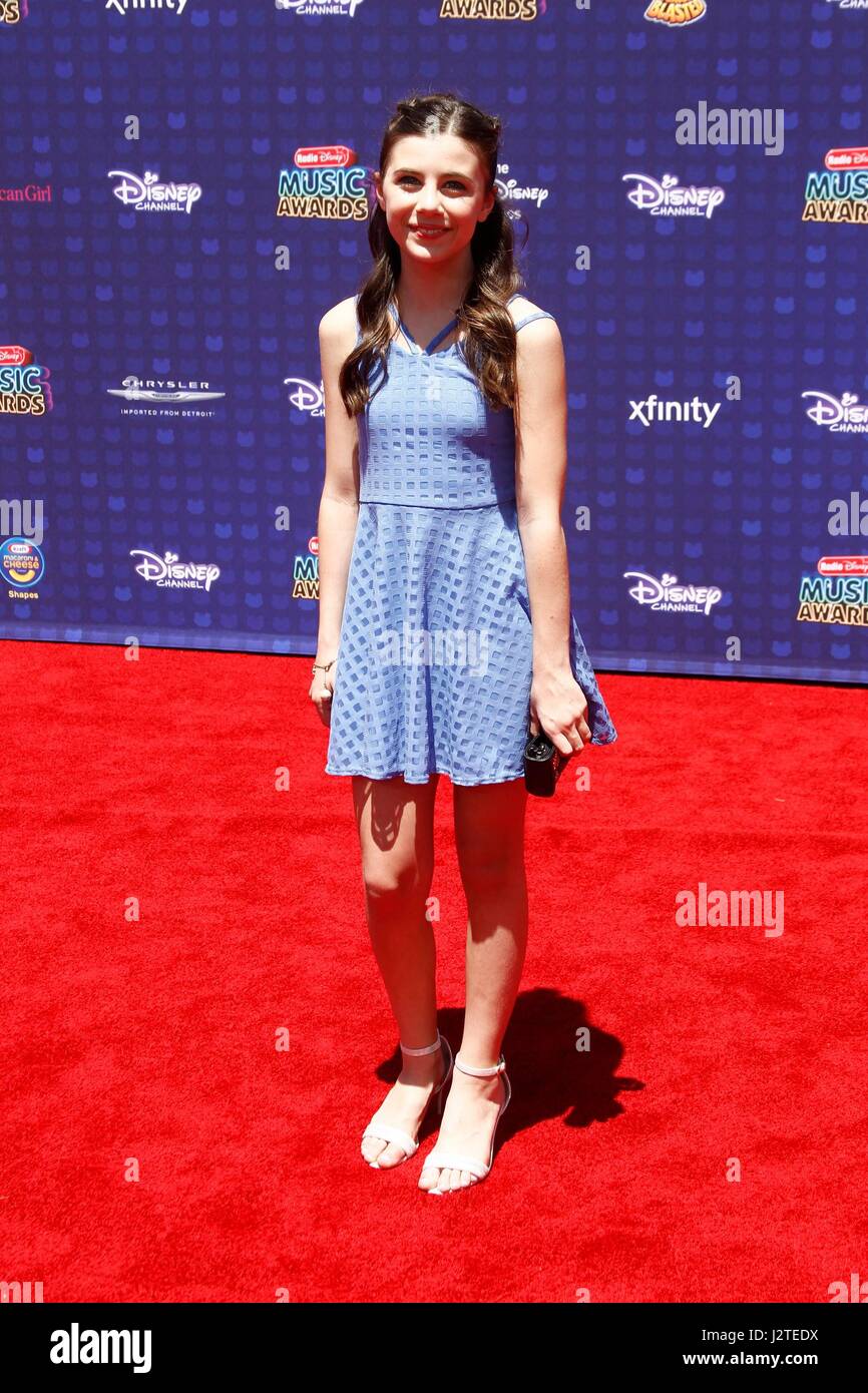Los Angeles, CA, USA. 29th Apr, 2017. Mia Sinclair Jenness at arrivals for  Radio Disney Music Awards - ARRIVALS, Microsoft Theater, Los Angeles, CA  April 29, 2017. Credit: JA/Everett Collection/Alamy Live News