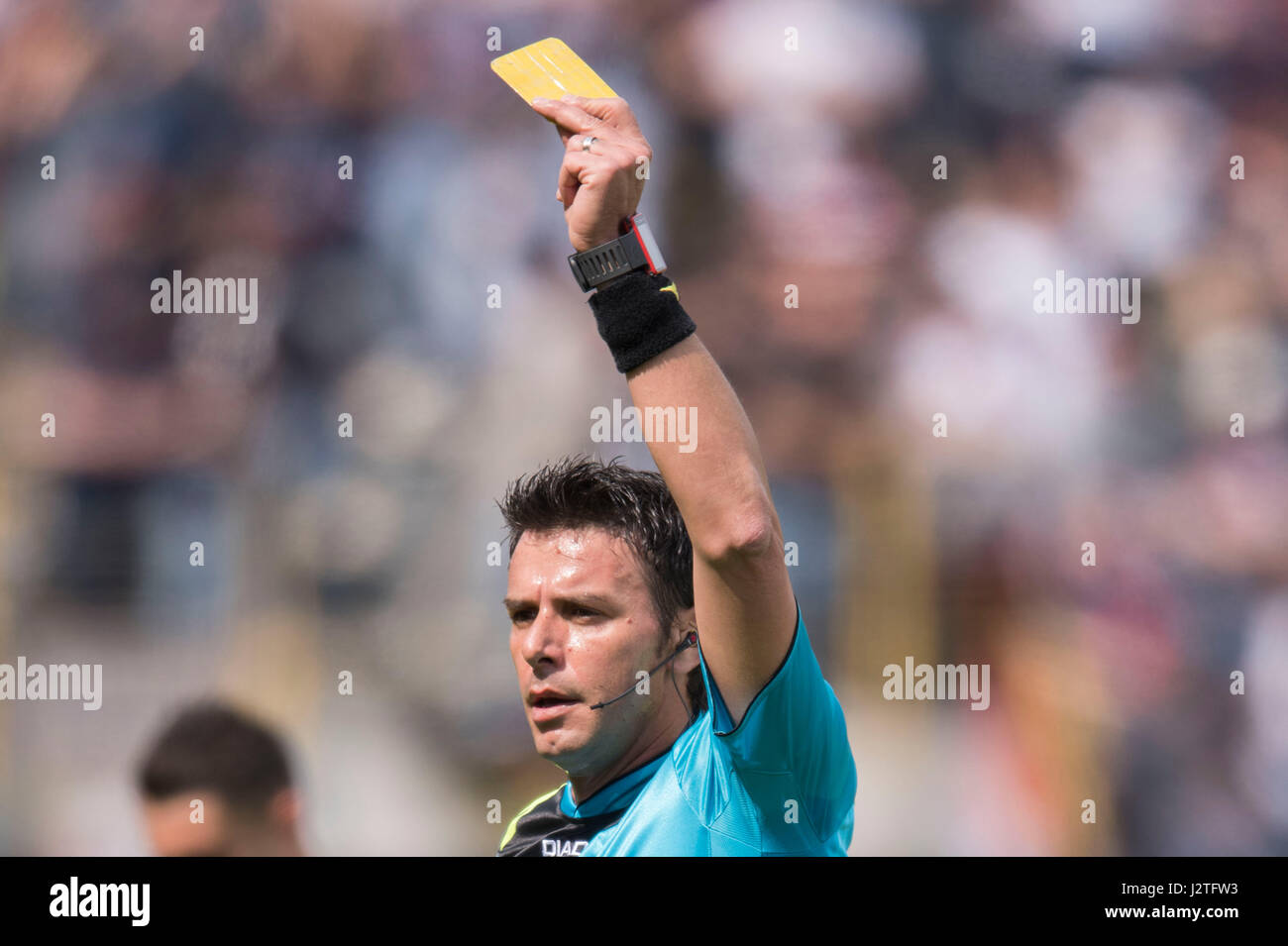 Bologna, Italy. 30th Apr, 2017. Domenico Celi (Referee) Football/Soccer