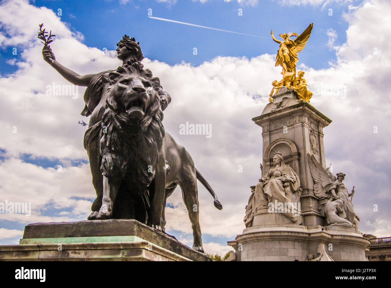 Queen Victoria Memorial London Stock Photo