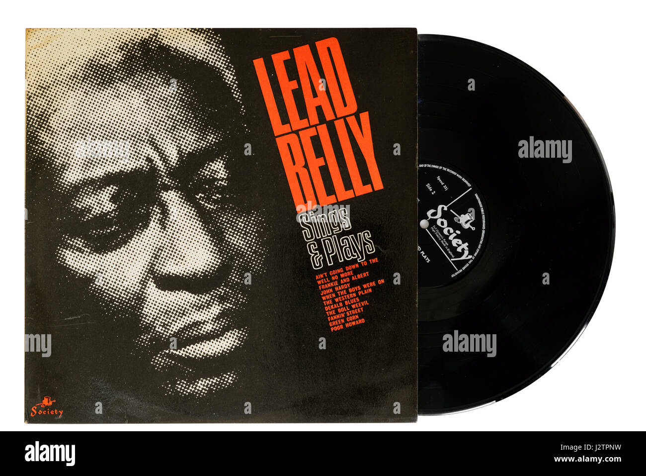 Leadbelly album Sings & Plays on vinyl Stock Photo