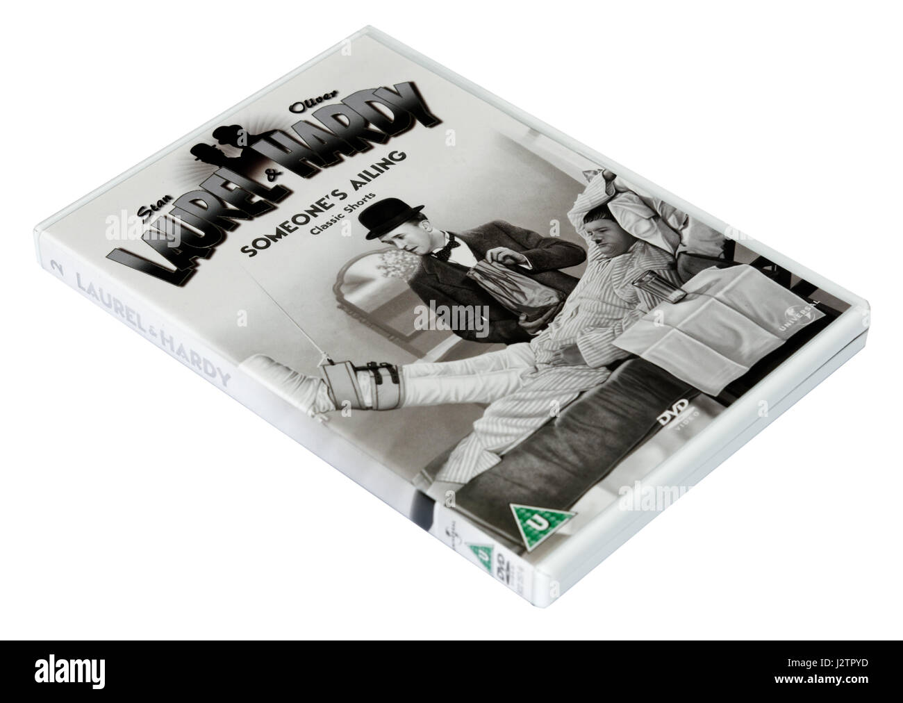 Someone's Ailing:  A Laurel and Hardy DVD of short films Stock Photo