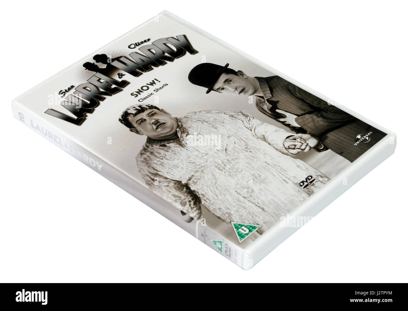 Snow!:  A Laurel and Hardy DVD of short films Stock Photo