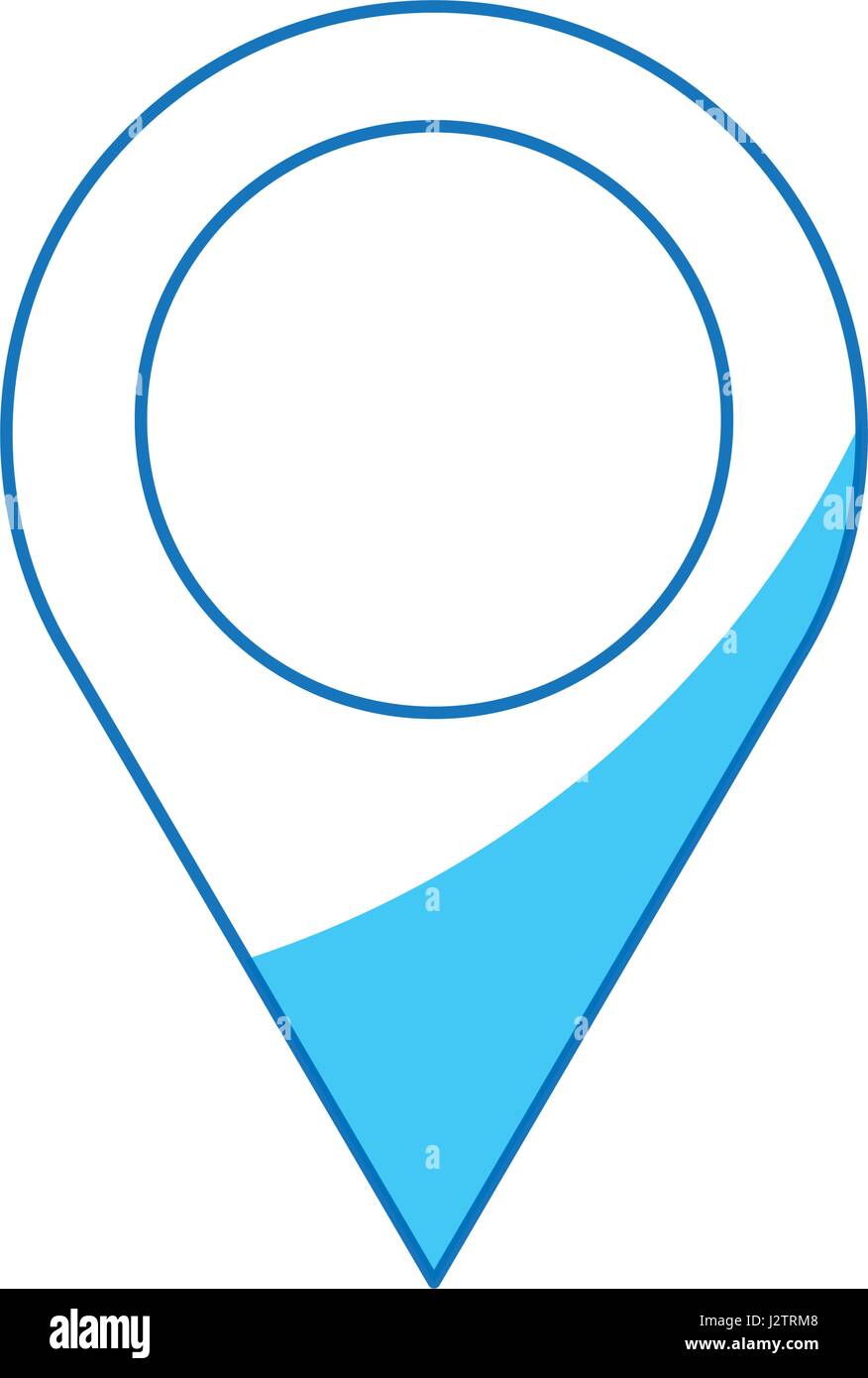pin map location gps image blue line Stock Vector Image & Art - Alamy