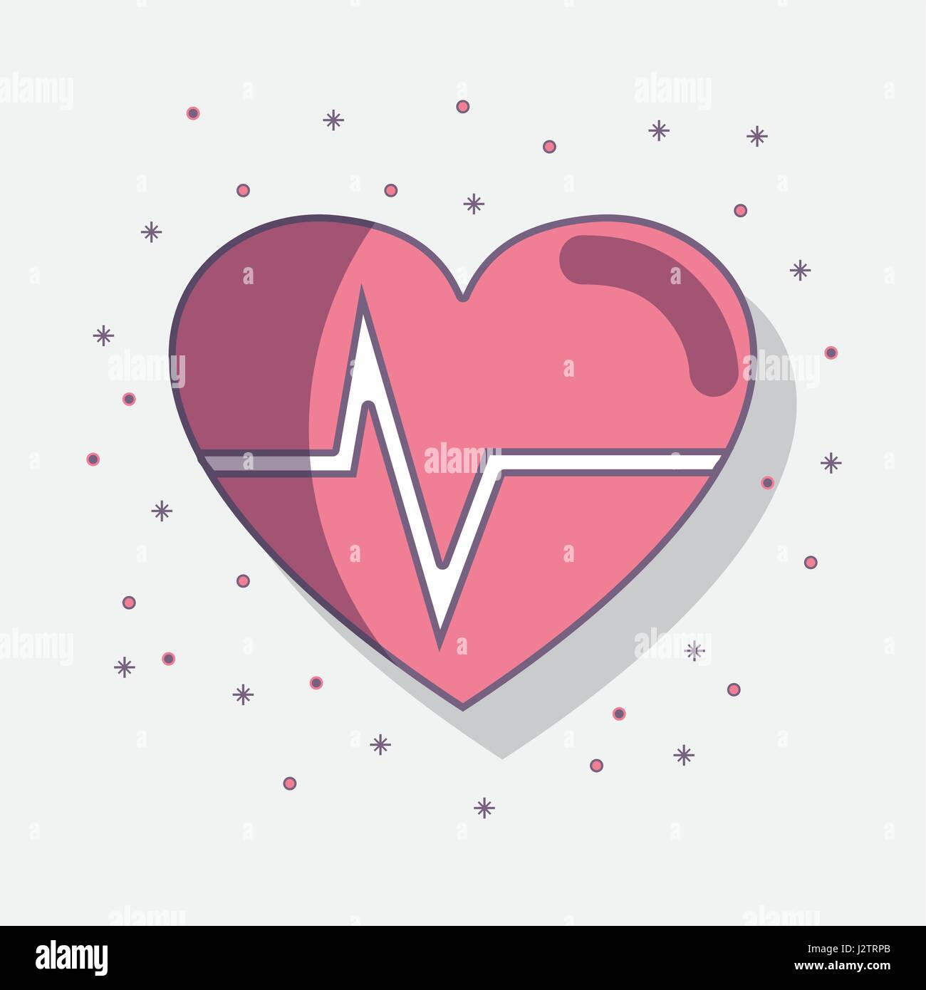 flat line heartbeat cardio vital sign Stock Vector Image & Art - Alamy