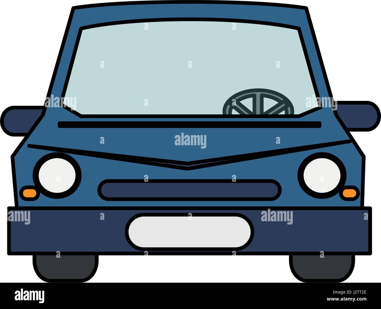colorful realistic image front view car Stock Vector Image & Art - Alamy