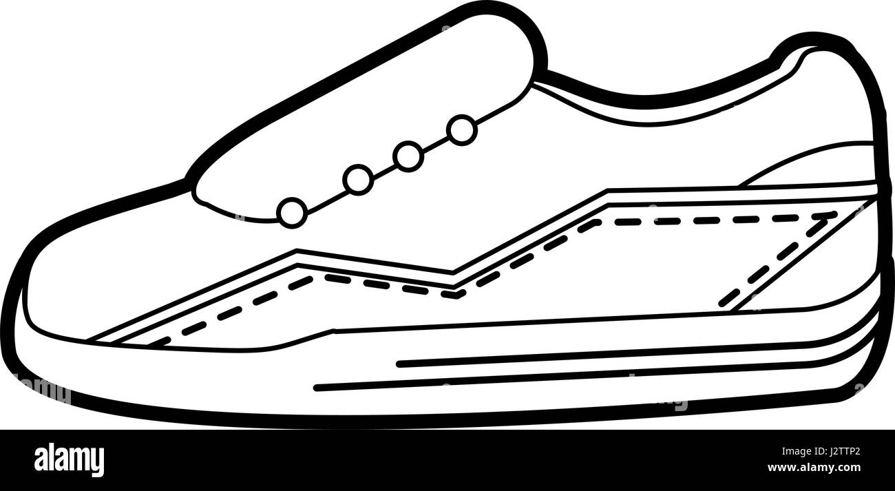Trainers , shoes drawing hi-res stock photography and images - Alamy