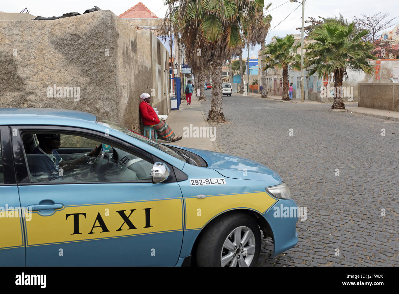 Taxi in Cape Verde Stock - Alamy