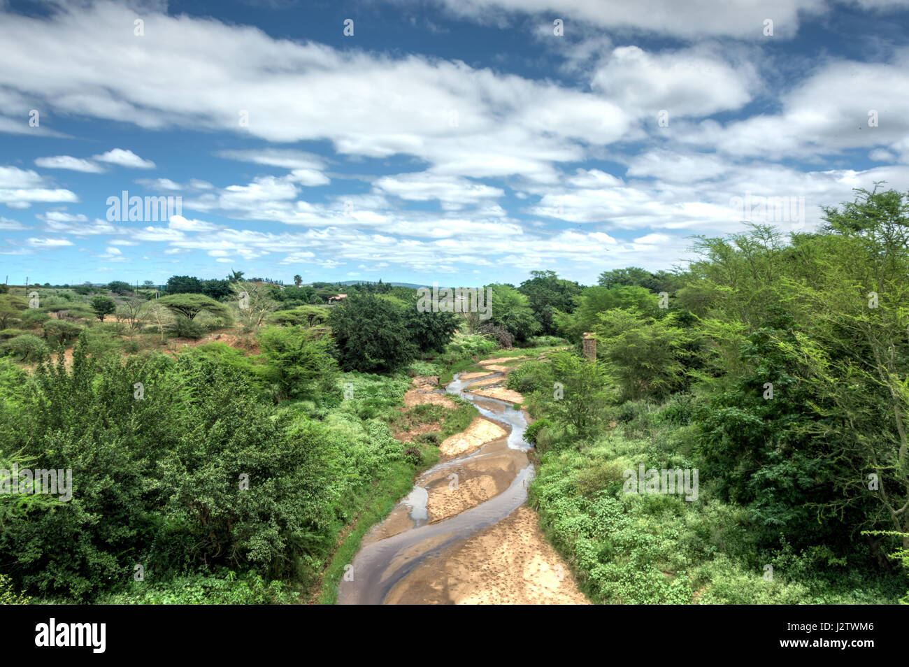 River bedding near Nelspruit, South-Africa Stock Photo