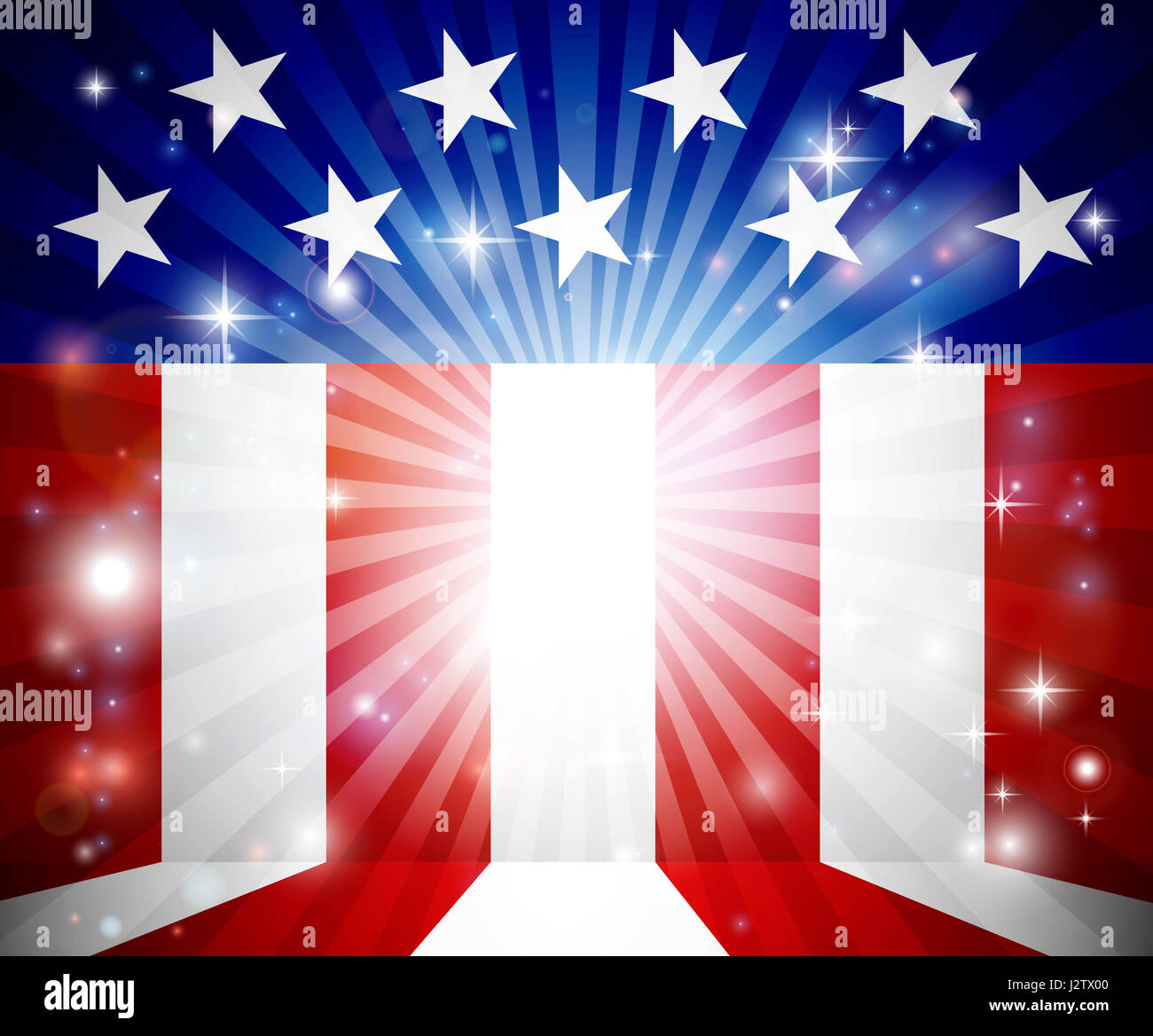 An American flag, possibly 4th of July, background Stock Photo