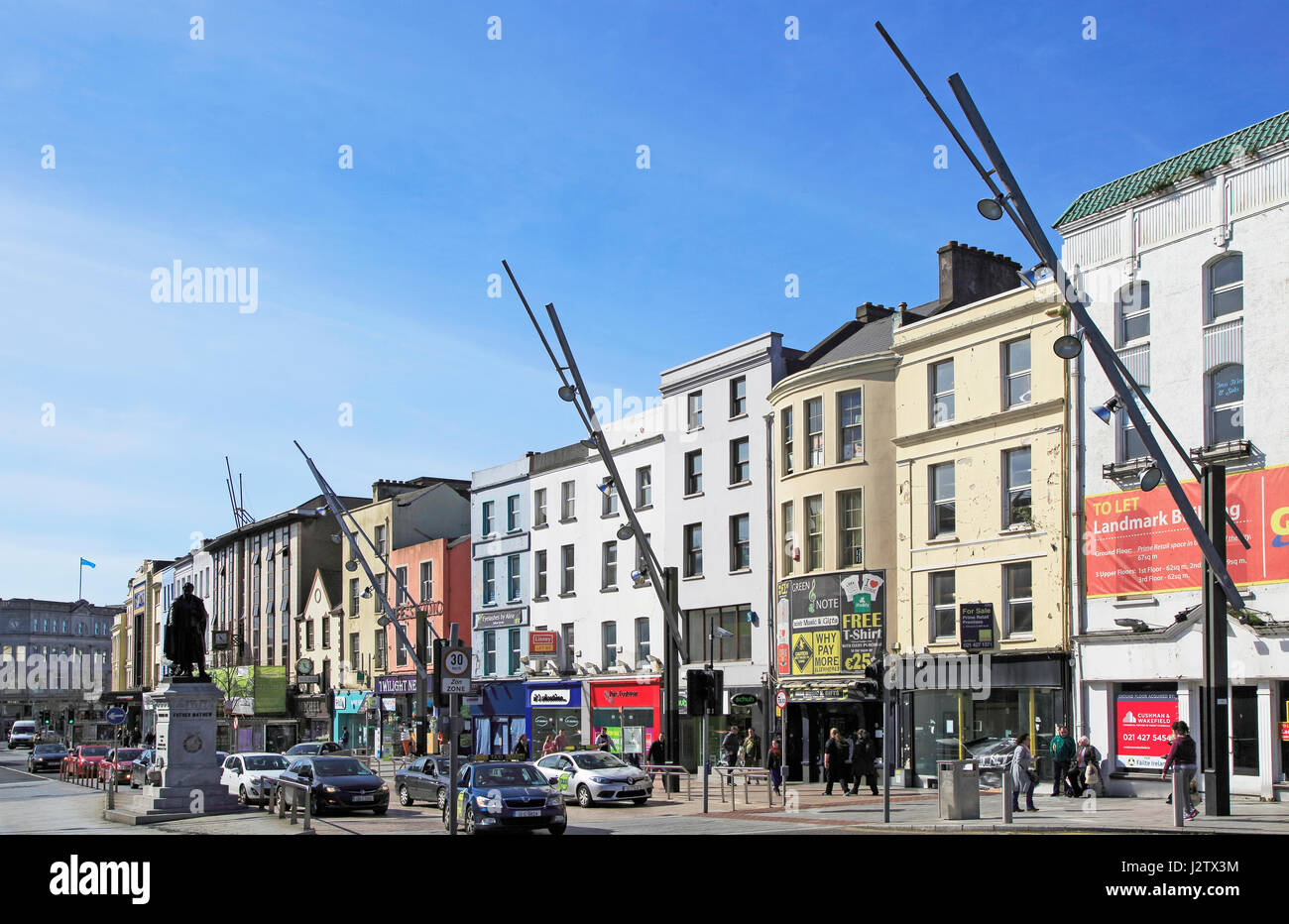 Shops on St Patrick's Street, City of Cork, County Cork, Ireland, Irish