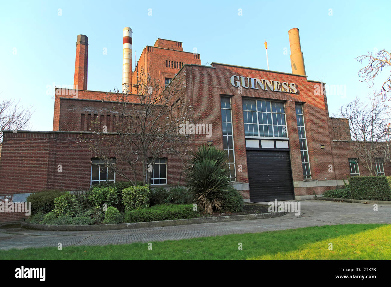 Power House building, Guinness Brewery, St. James’ Gate, Dublin, Ireland, architect F.R.M. Woodhouse, 1948 Stock Photo