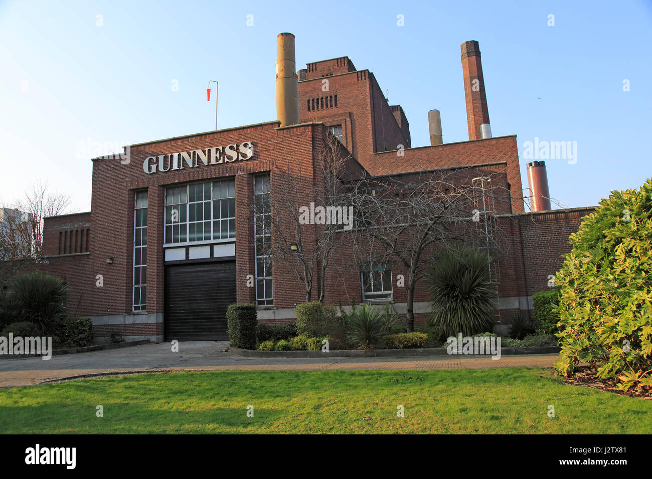 Power House building, Guinness Brewery, St. James’ Gate, Dublin, Ireland, architect F.R.M. Woodhouse, 1948 Stock Photo