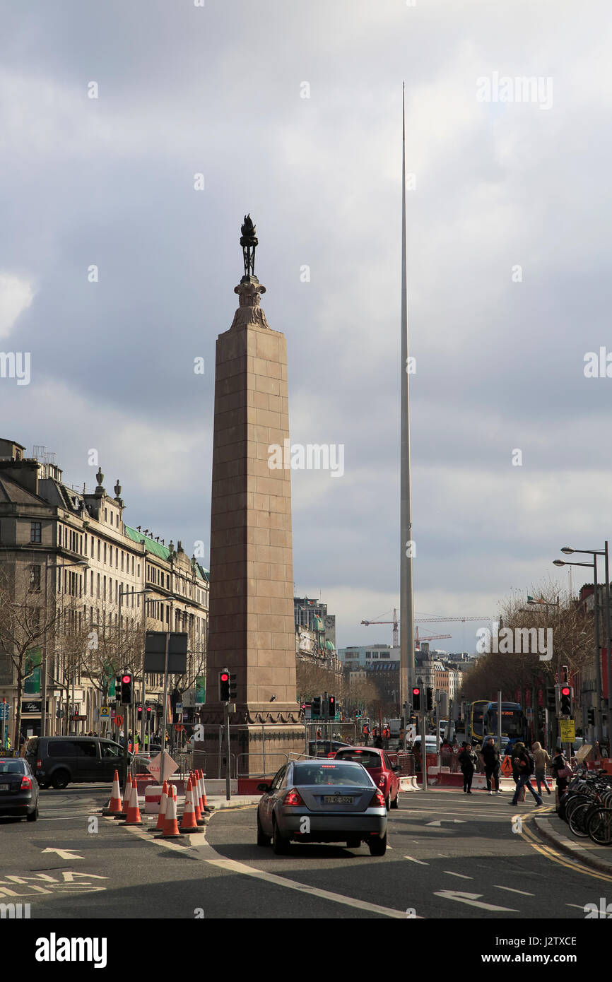 Spire of Dublin, also the Monument of Light, O'Connell Street,
