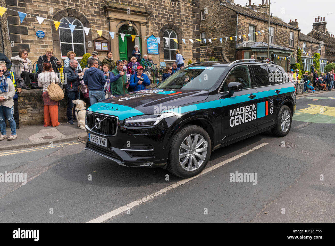 The 2017 Tour de Yorkshire as it passed through the village of ...
