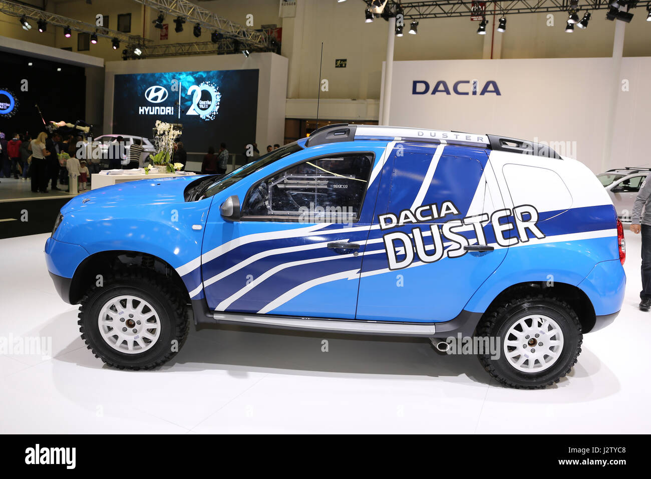 ISTANBUL, TURKEY - APRIL 22, 2017: Dacia Duster on display at Autoshow Istanbul Stock Photo