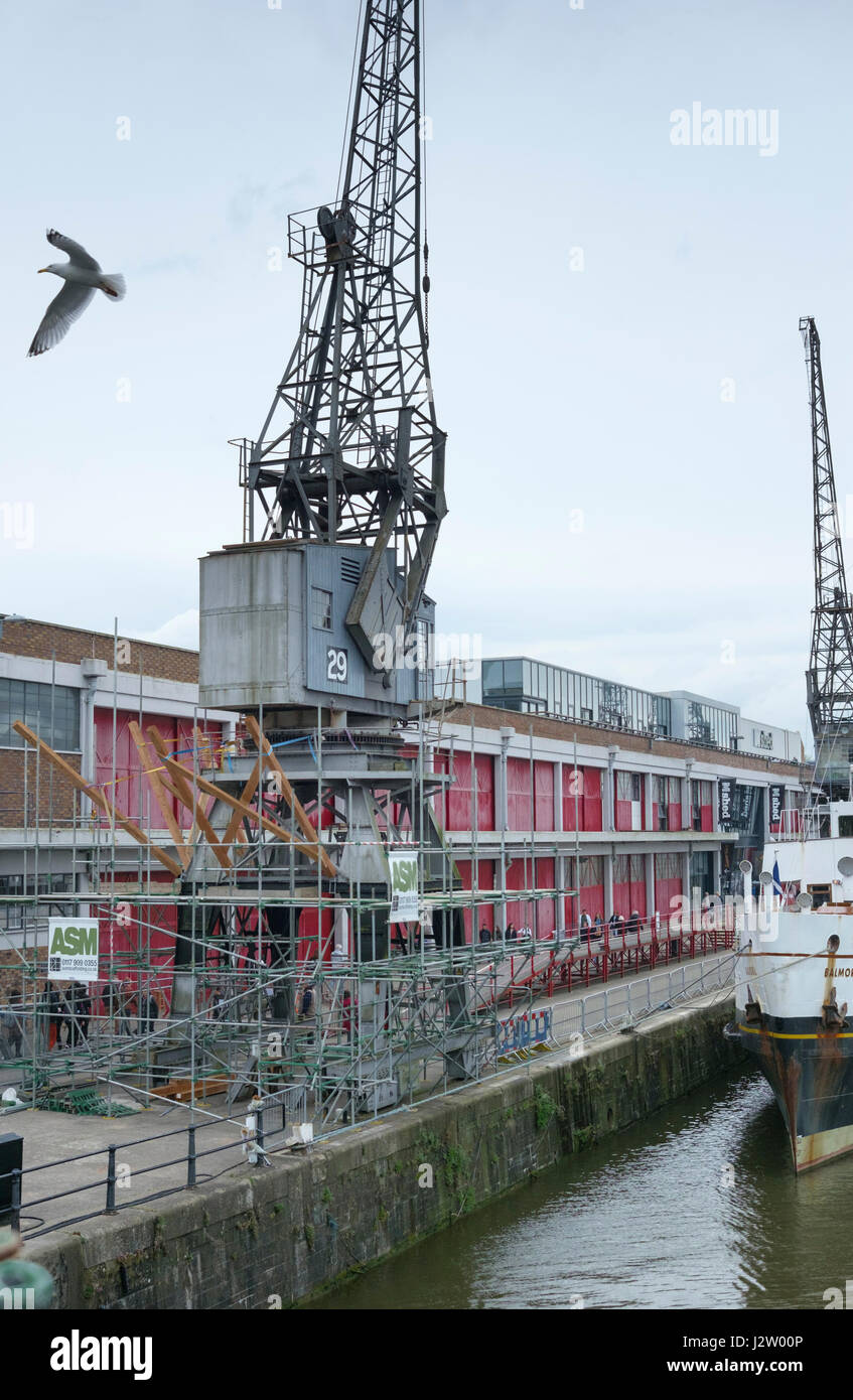 Canopy and Stars at Crane 29 Bristol Harbourside England UK Stock Photo