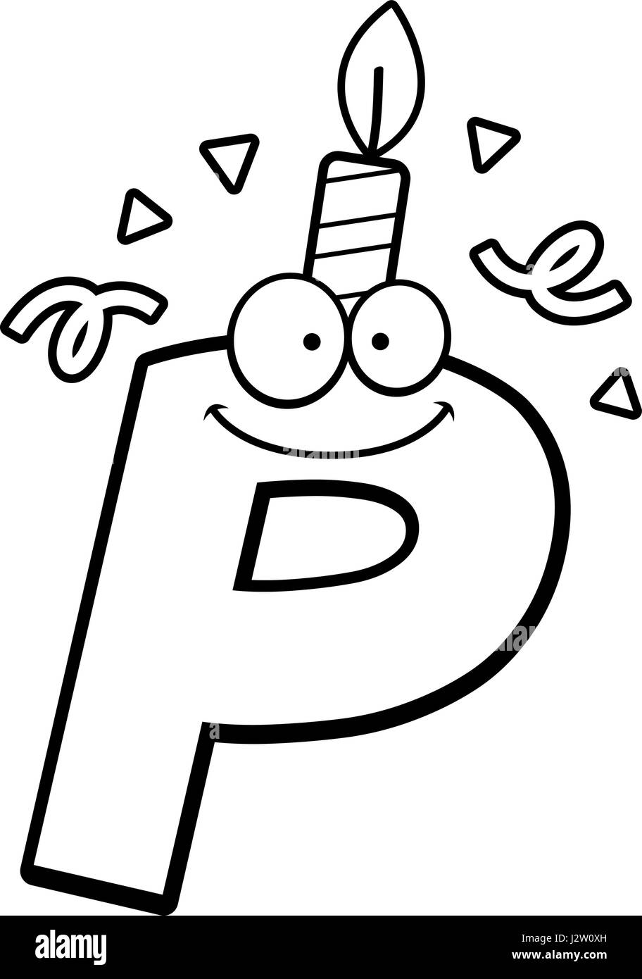 Letter P Clipart Black And White