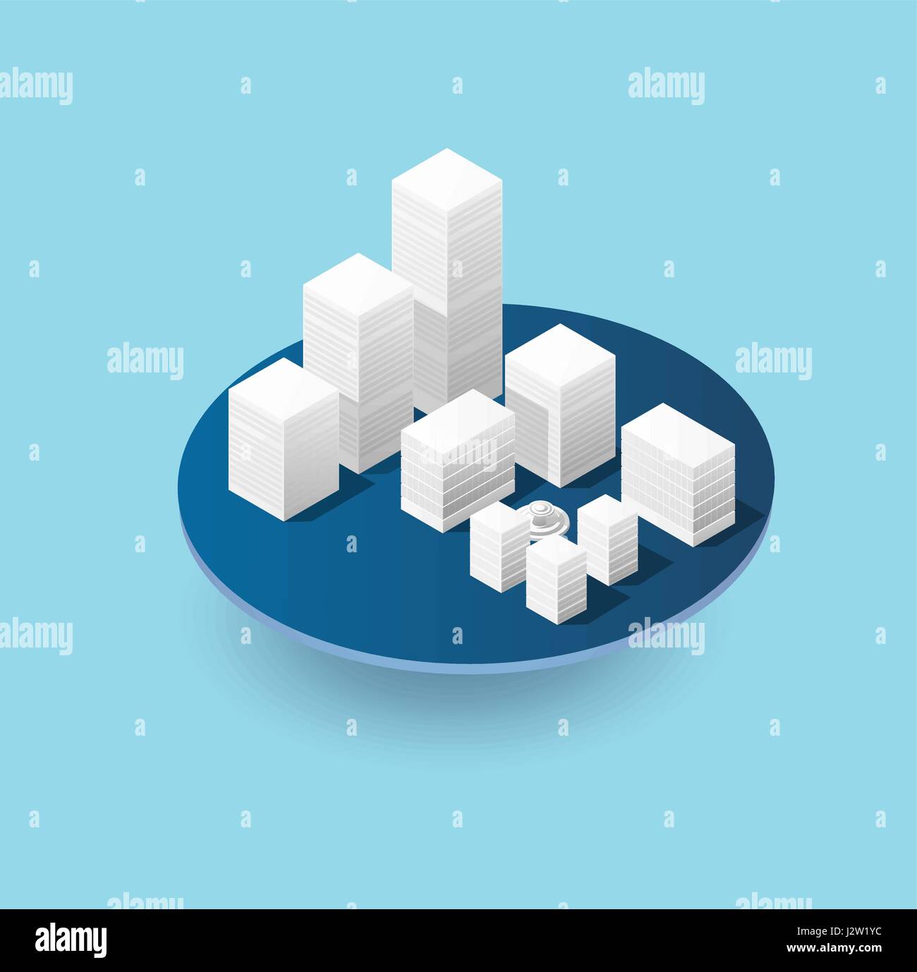 Vector isometric city map hi-res stock photography and images - Alamy