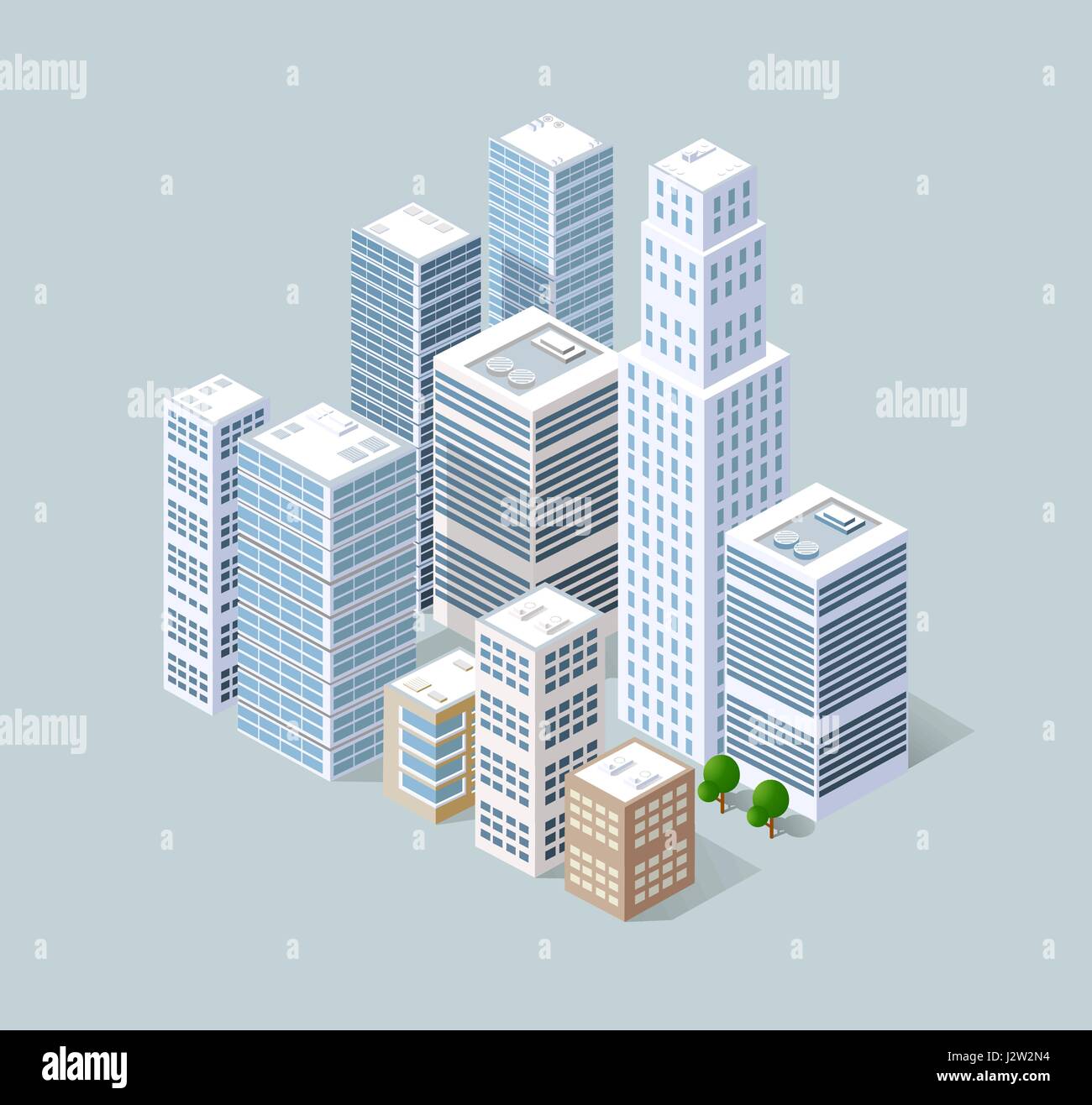 Isometric 3D city Stock Vector Image & Art - Alamy