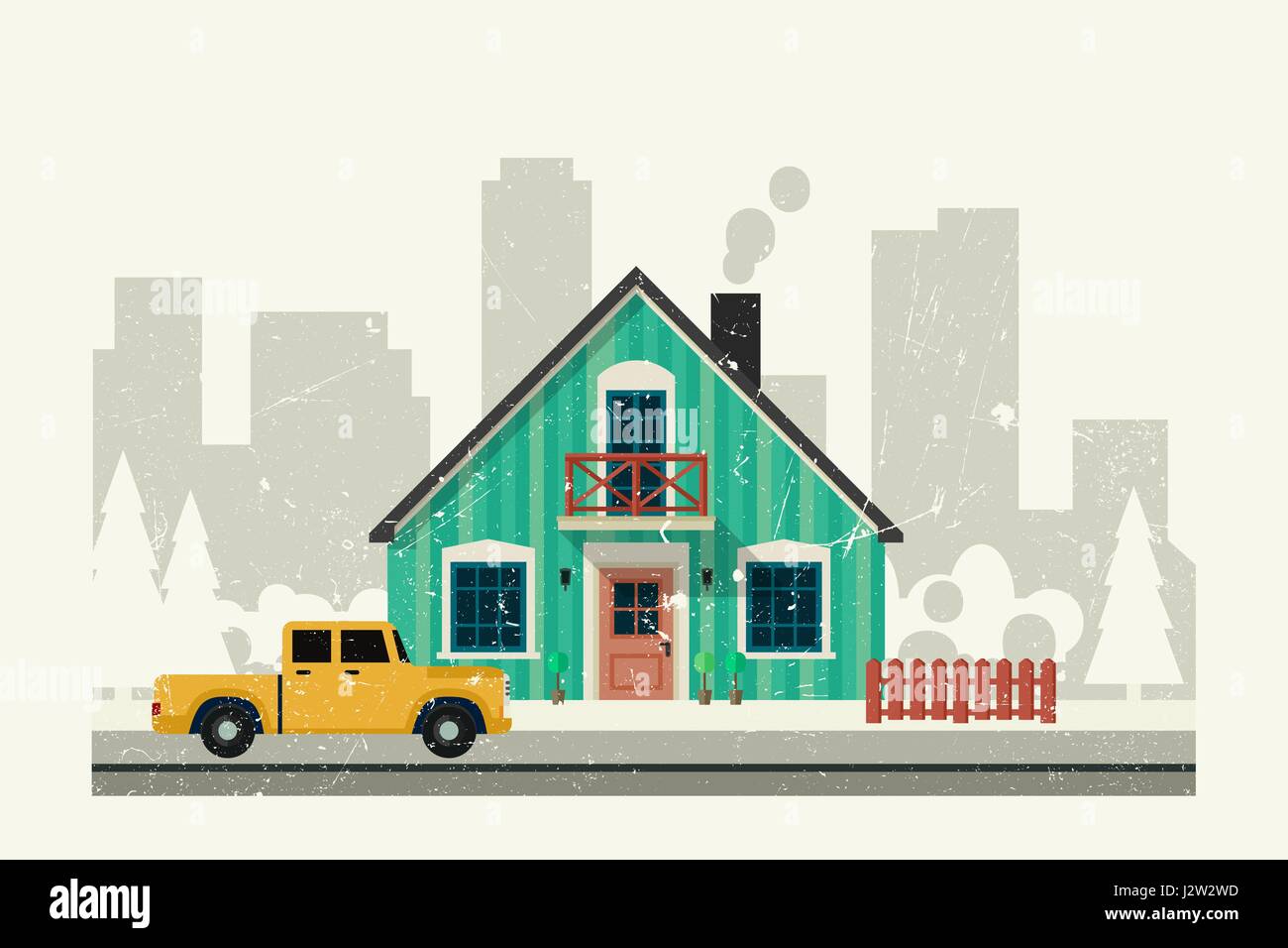 Private house. Stock Vector