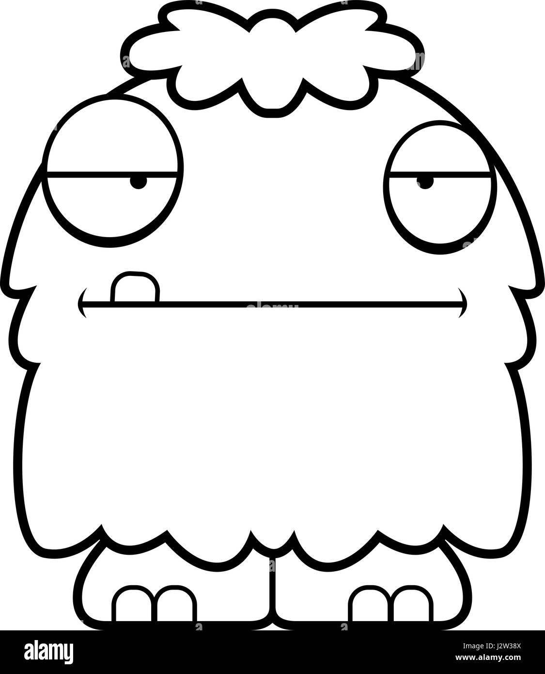 monster face clipart black and white