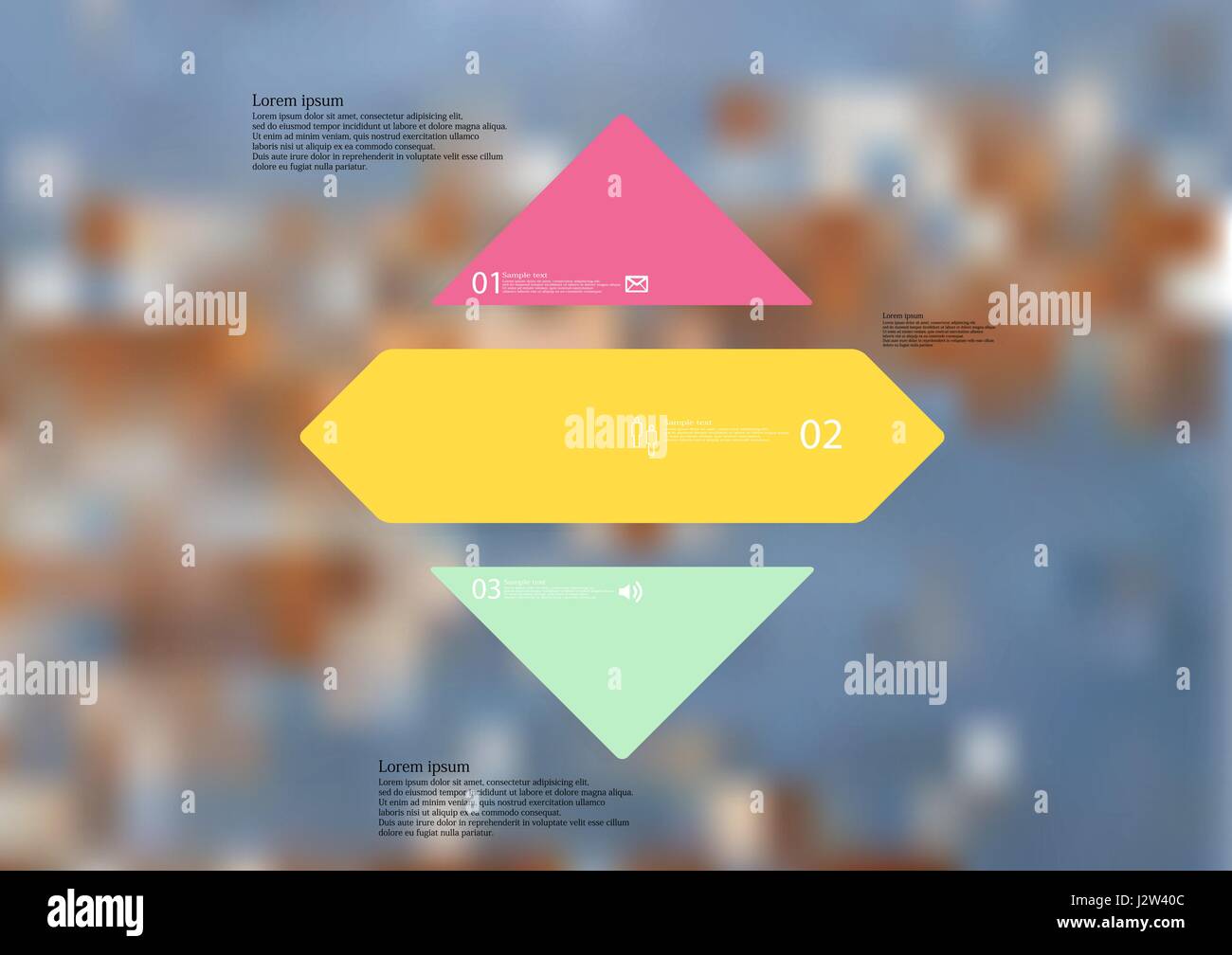 Illustration infographic template with motif of rhombus horizontally ...
