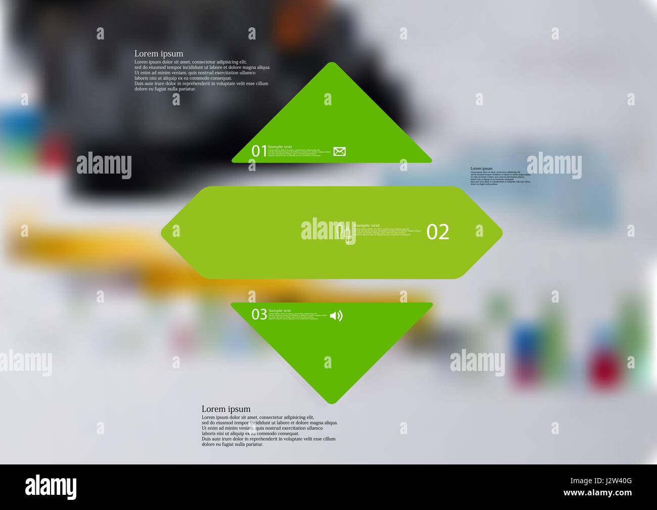 Illustration infographic template with motif of rhombus horizontally ...