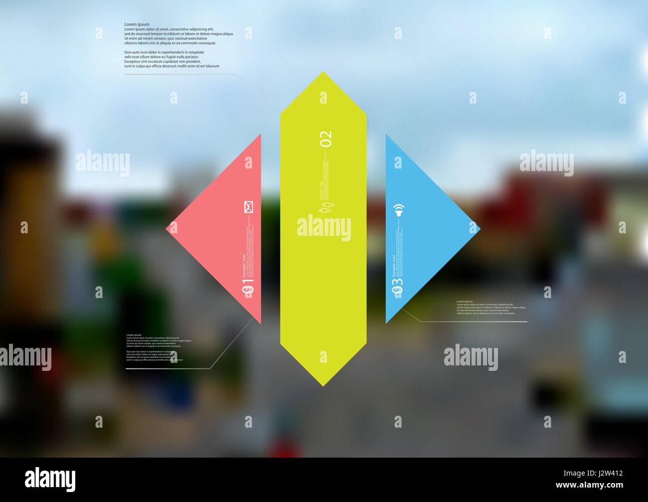 Illustration infographic template with motif of rhombus vertically ...