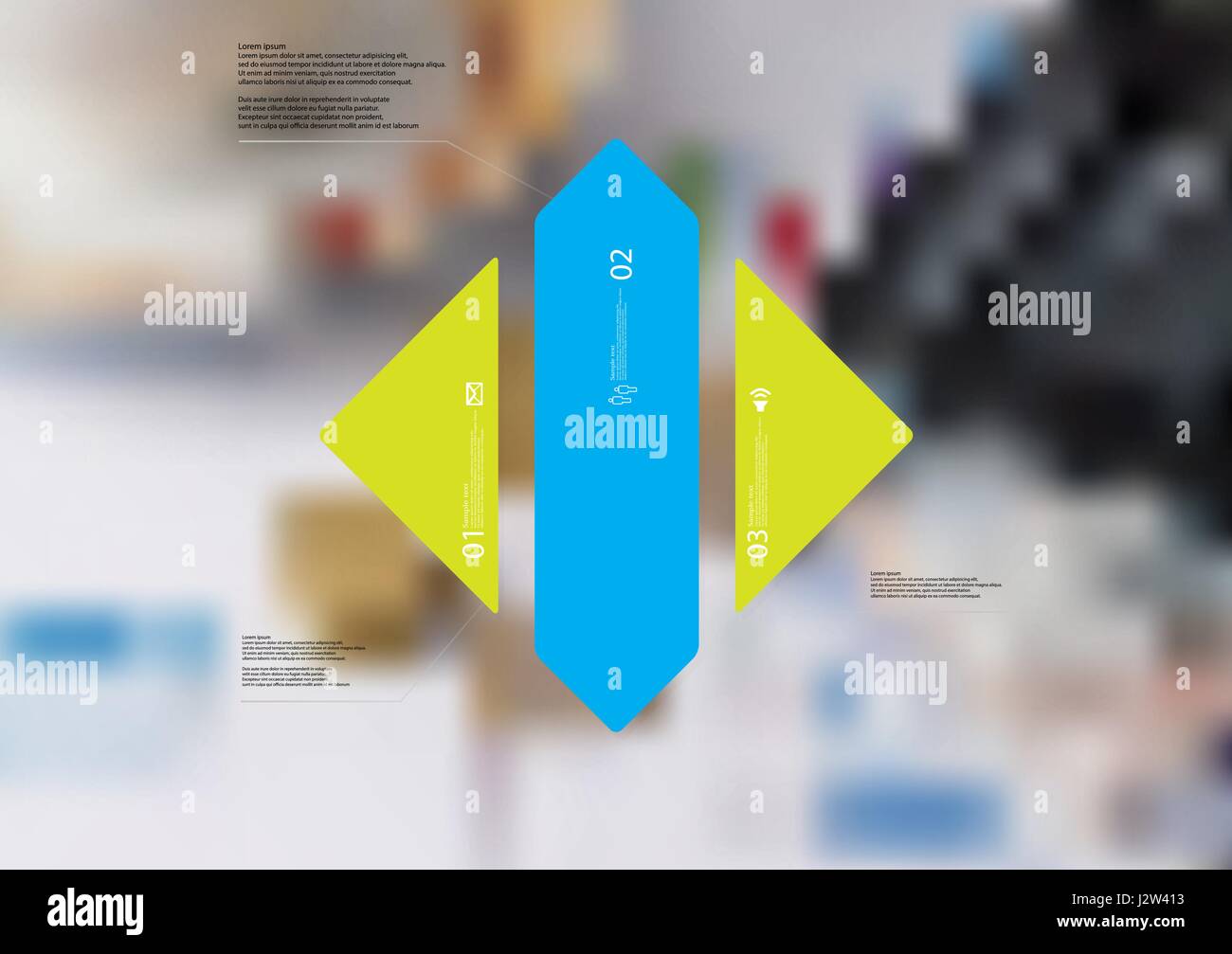 Illustration infographic template with motif of rhombus vertically ...