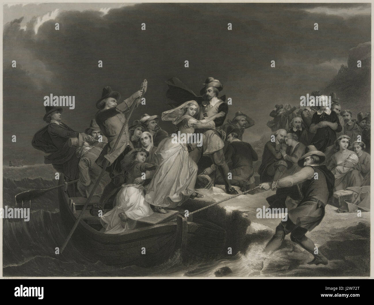 Early american settlers hi-res stock photography and images - Alamy