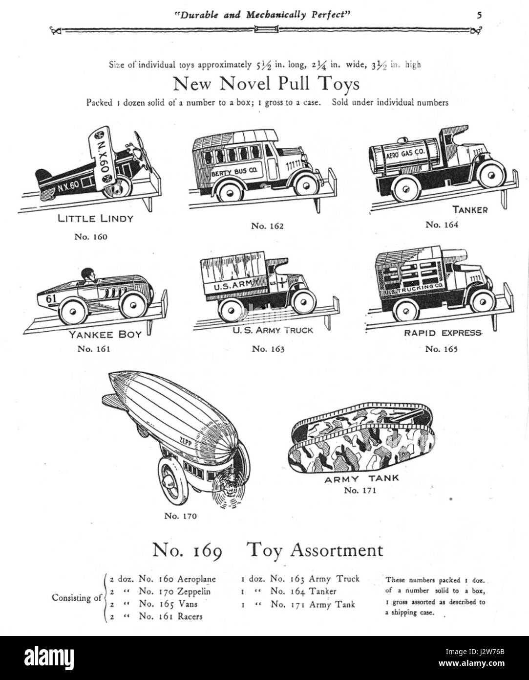 1930 Marx Mechanical Toys Catalog pg 5 s Stock Photo Alamy