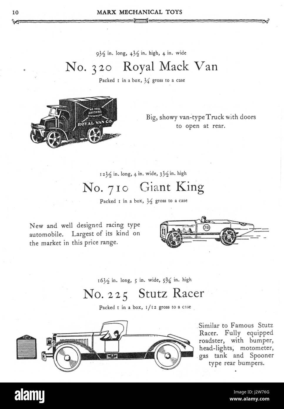 1930 Marx Mechanical Toys Catalog pg 10 s Stock Photo Alamy