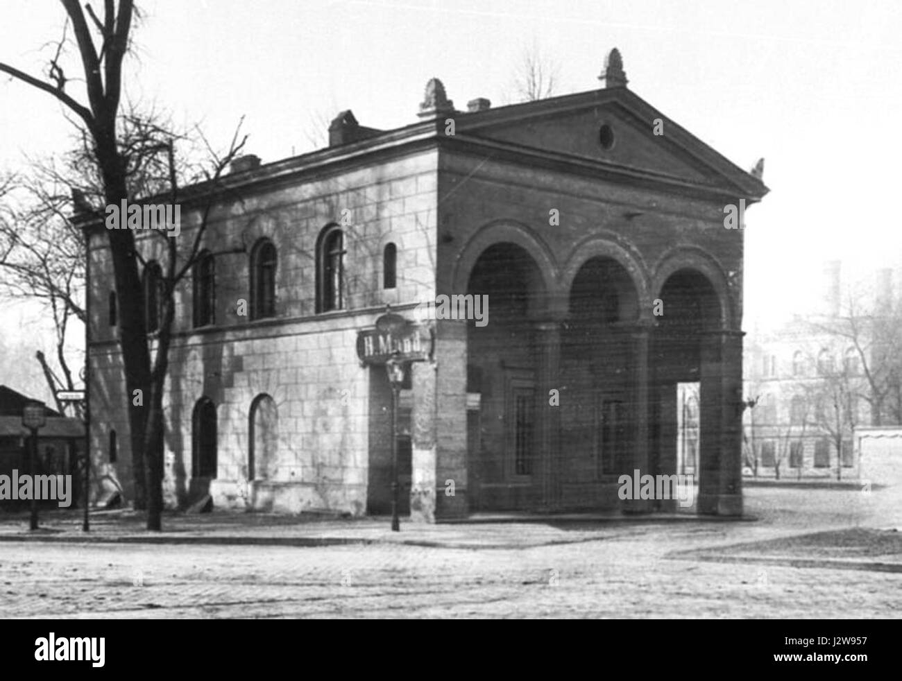 1900ca Steuerhaus Charlottenburger-Bruecke Stock Photo