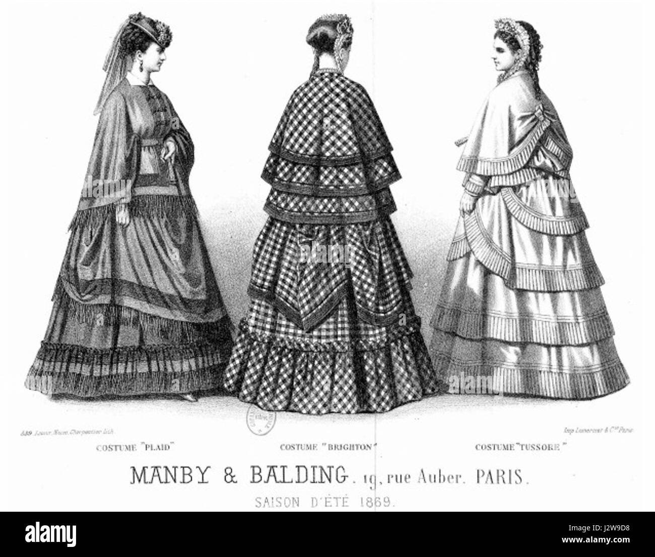 Fashion plate illustration Black and White Stock Photos & Images Alamy