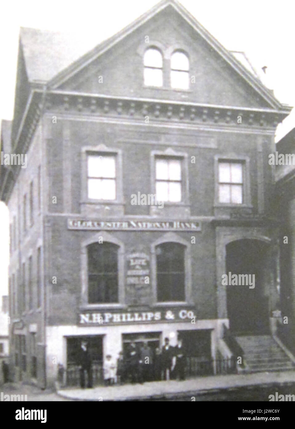 The 1882 Gloucester National Bank building in Gloucester, Massachusetts ...