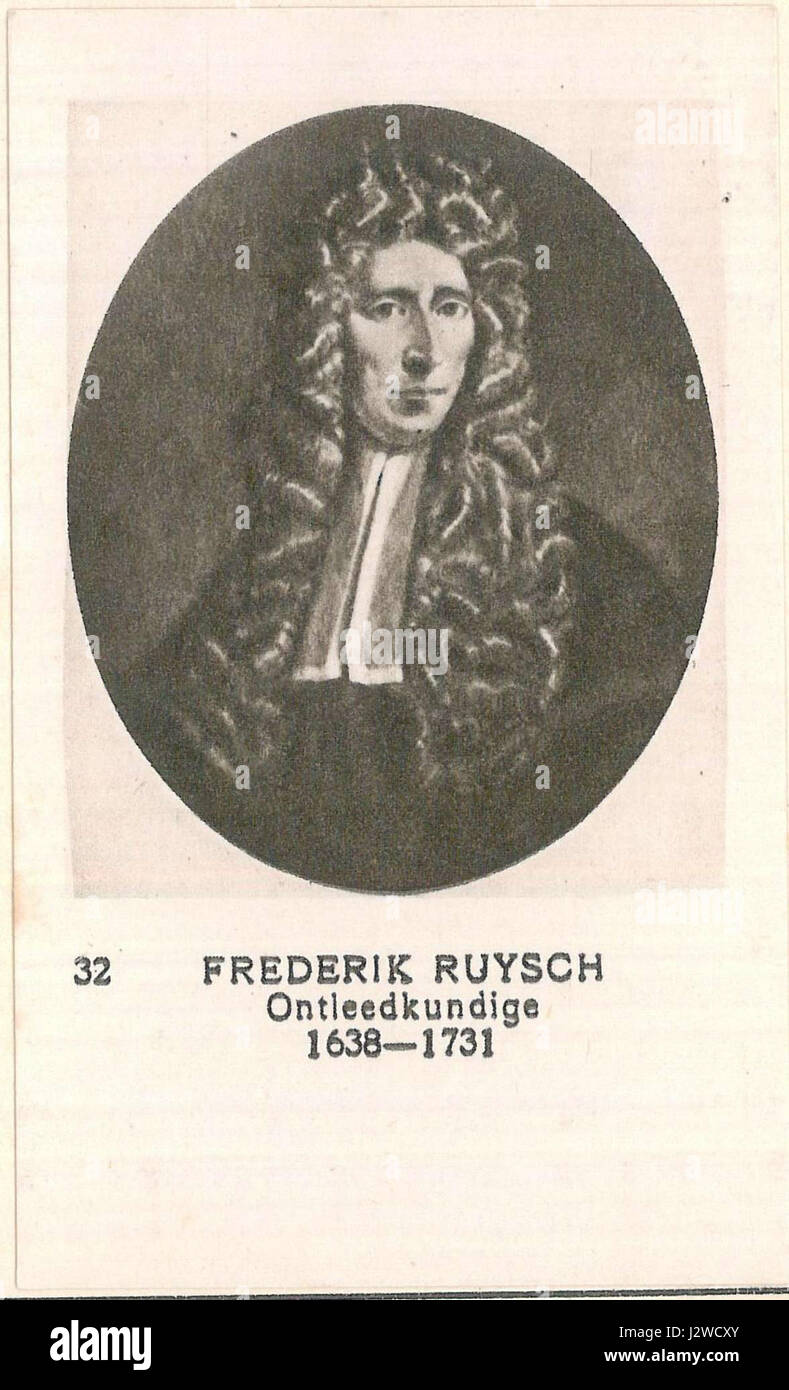 32 Frederik Ruysch, Ontleedkundige, 1638-1731 Stock Photo