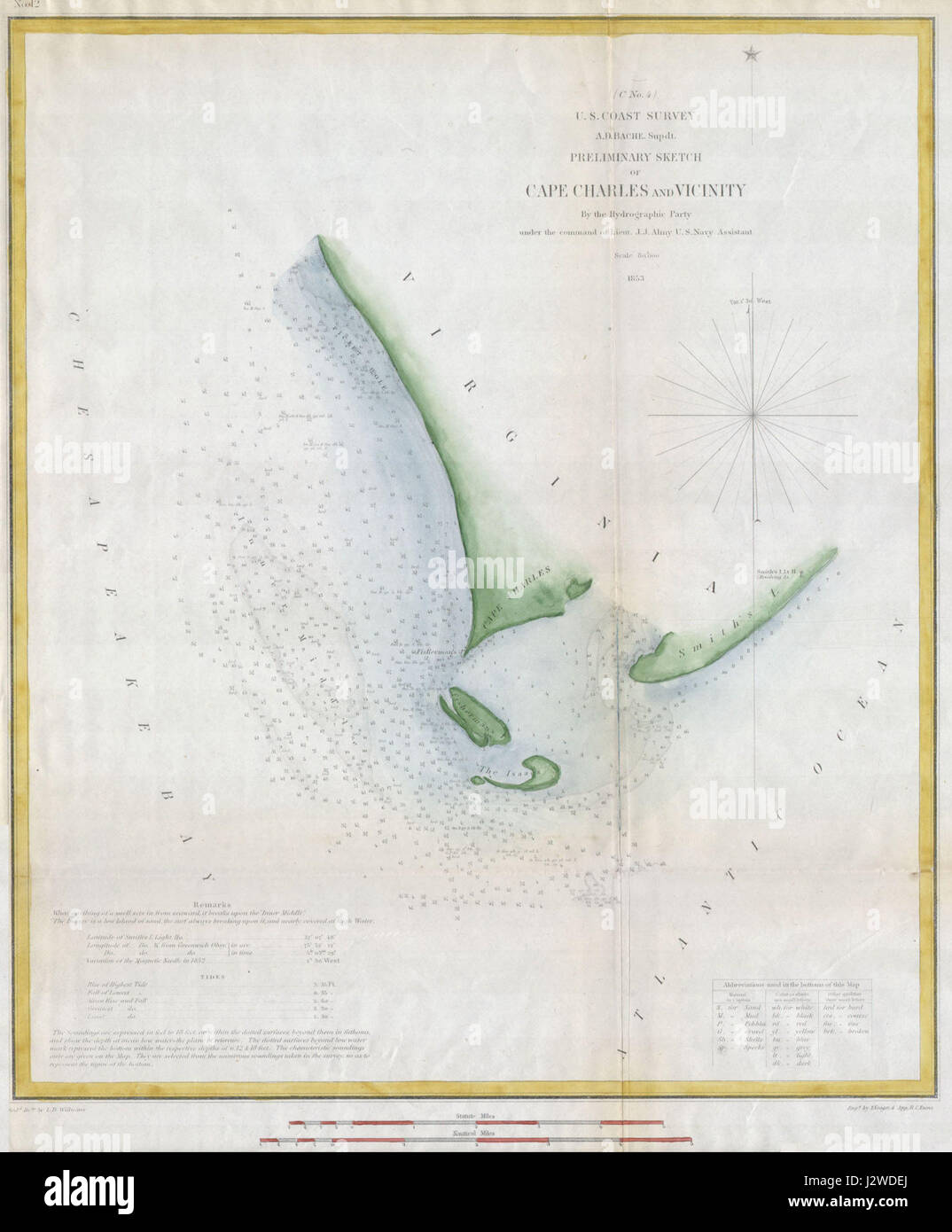 U s c s map of cape charles and vicinity hi-res stock photography and ...