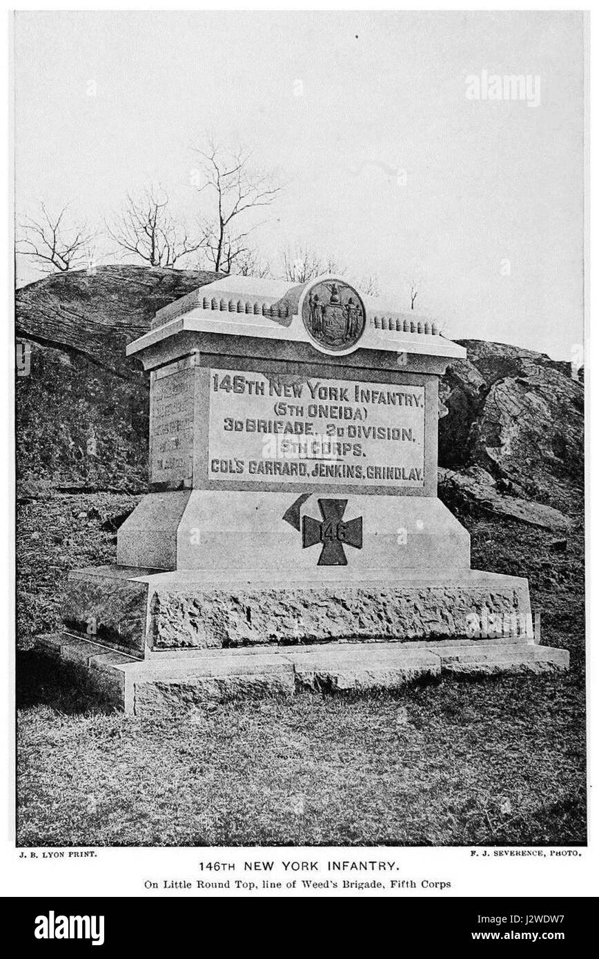 The 146th New York Infantry, during the American Civil War, played a crucial role in several key battles, including the Battle of Gettysburg. This photograph from the Civil War period captures the regimentâ€™s soldiers. Stock Photo