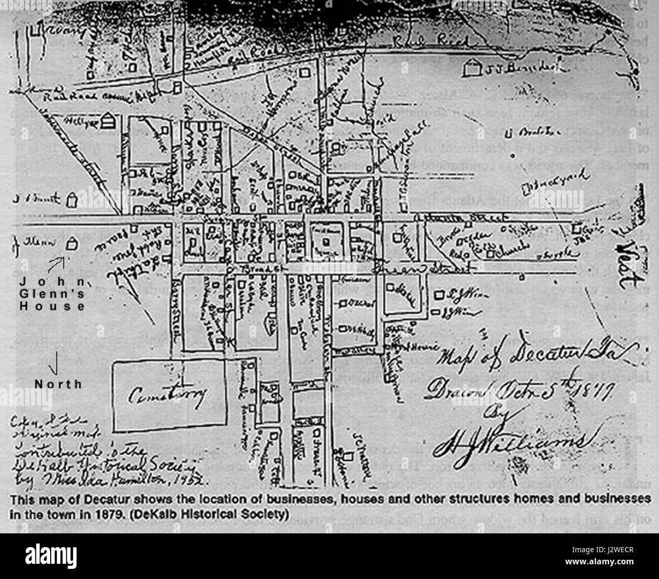 Map of decatur hi-res stock photography and images - Alamy