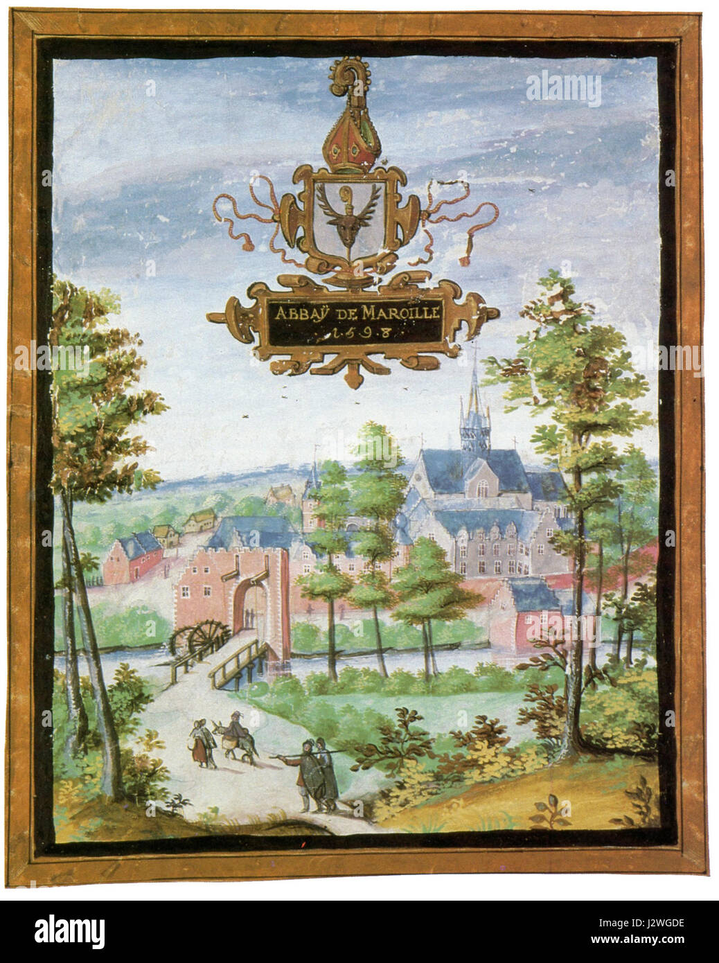 Abbaye de Maroilles-1598 Stock Photo