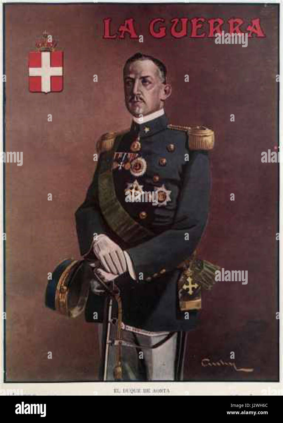 1914-Emanuele-Filiberto-di-Savoia-2nd-Duke-of-Aosta Stock Photo