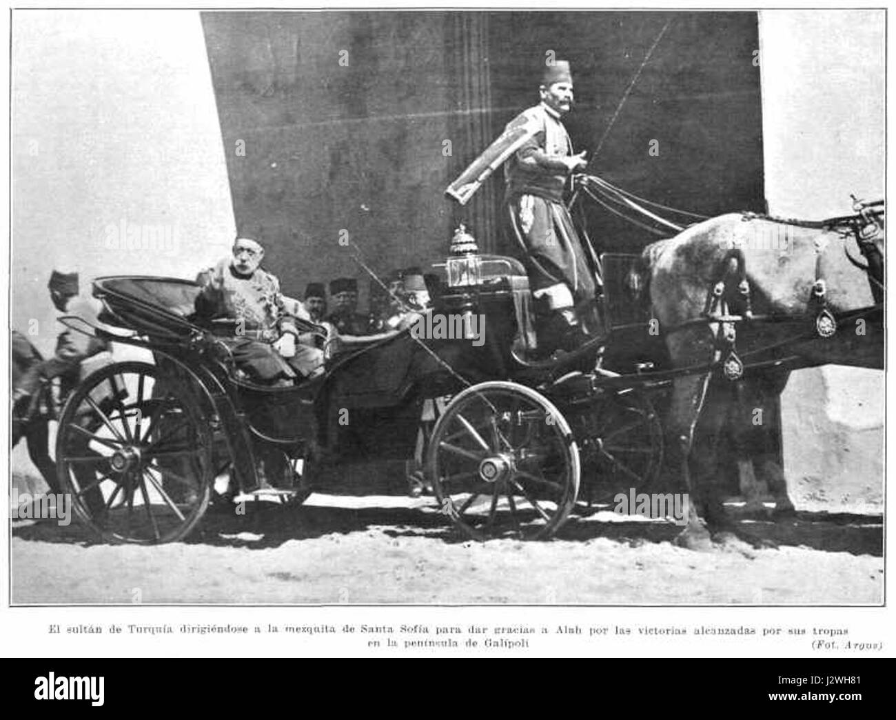 1914-Sultan-Mehmed-V Stock Photo