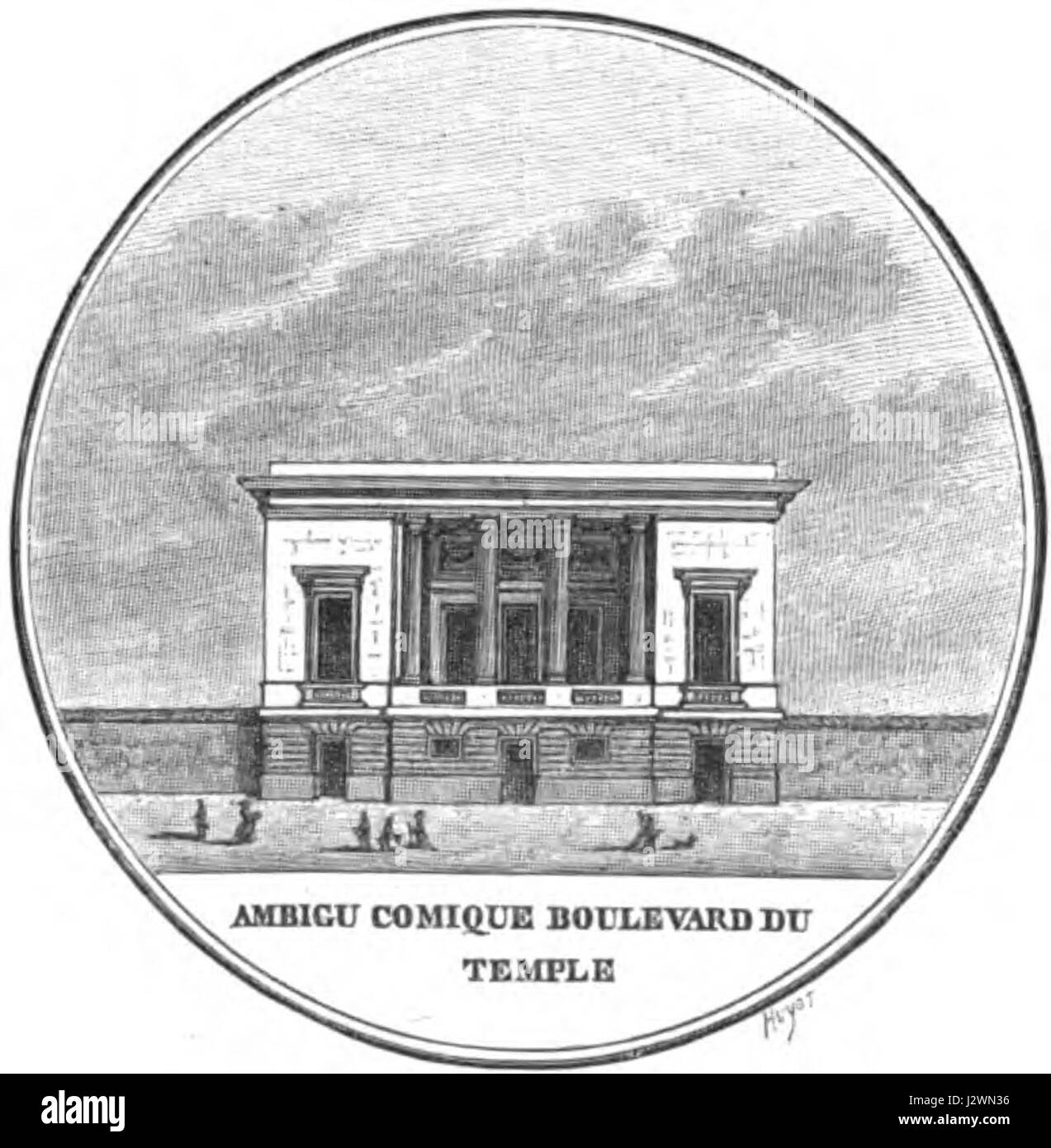 Ambigu-Comique (boulevard du Temple) - Pougin 1885 p114 Stock Photo