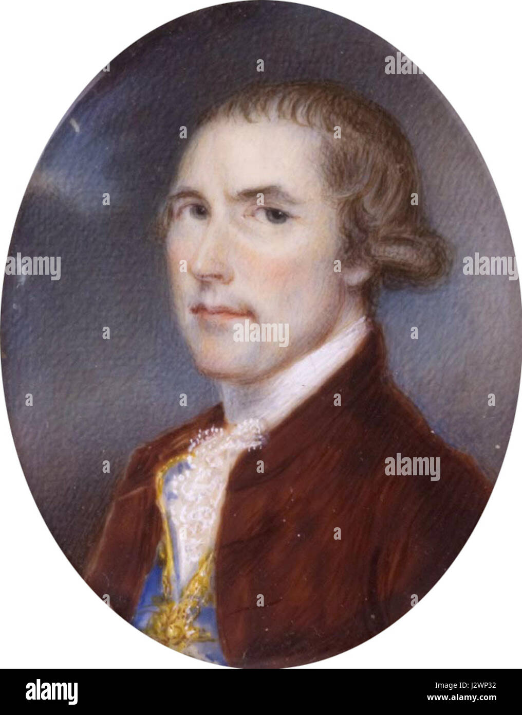 Captain John Macpherson (1726 - 1792) by anonymous (circa 1772-1792) Stock Photo