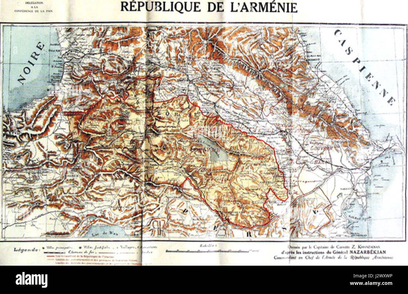 Карта первой армянской республики 1918 года