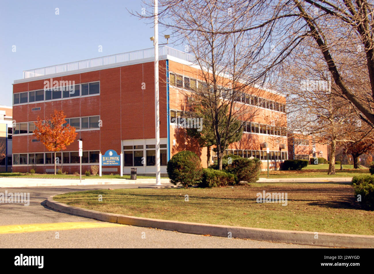 Baldwin high school stock photo alamy