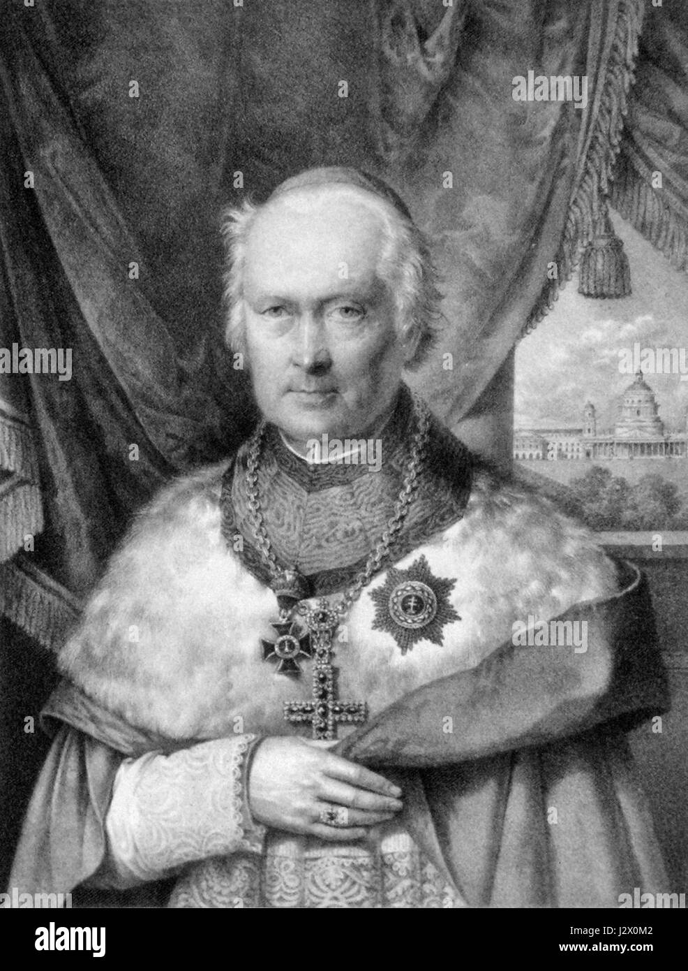 This portrait of Alexander Rudnay, a significant historical figure ...